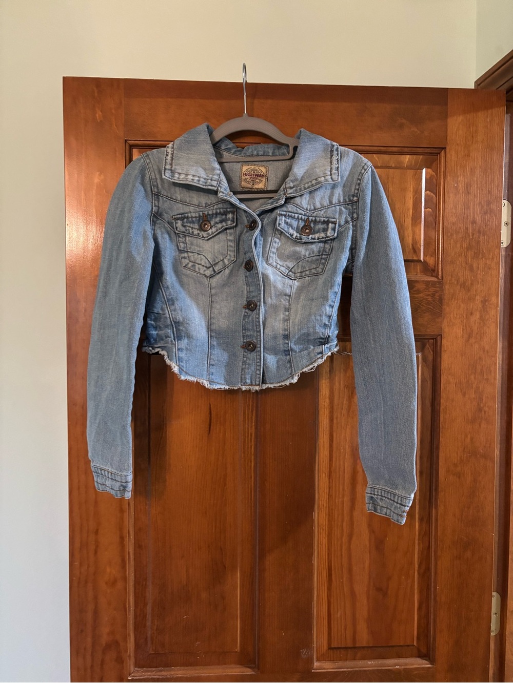 Highway Jeans Light Blue Cropped Denim Jacket
